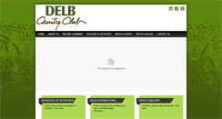 Desktop Screenshot of delbcountryclub.com